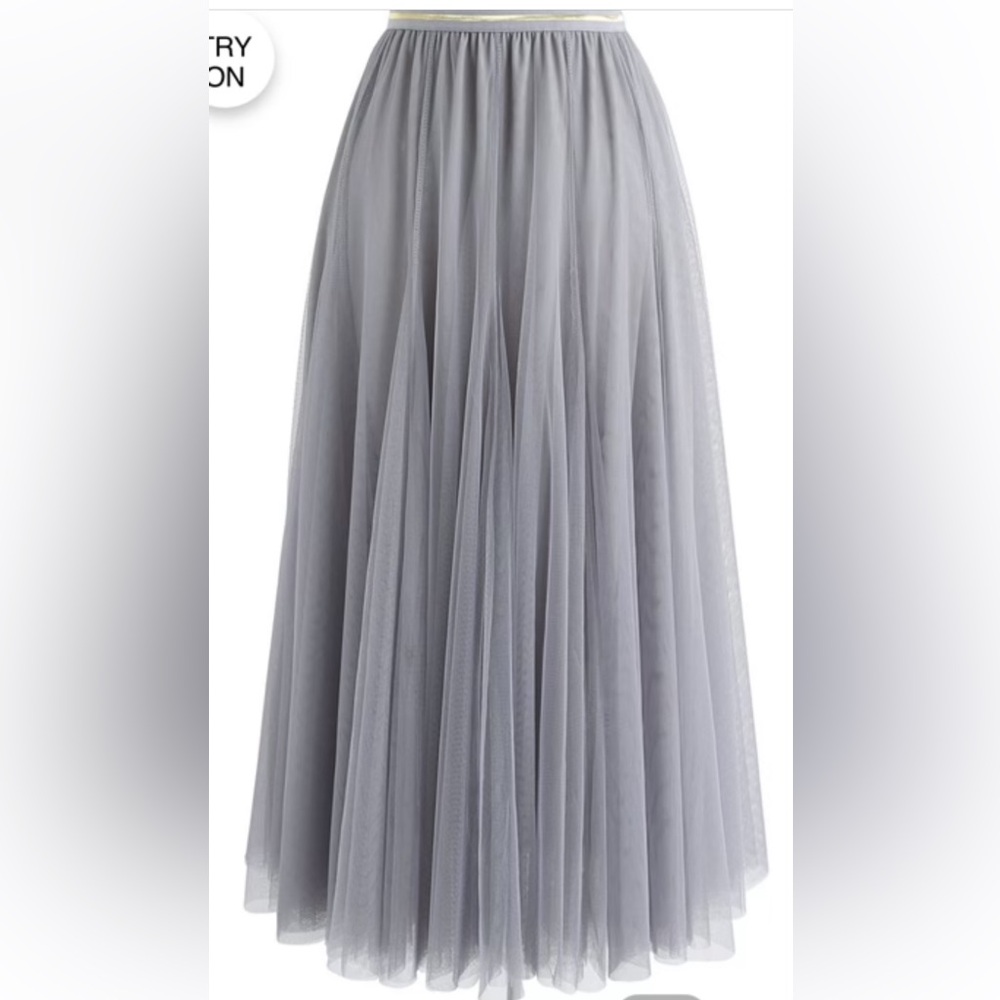 Chicwish Elegant Gray Maxi Skirt